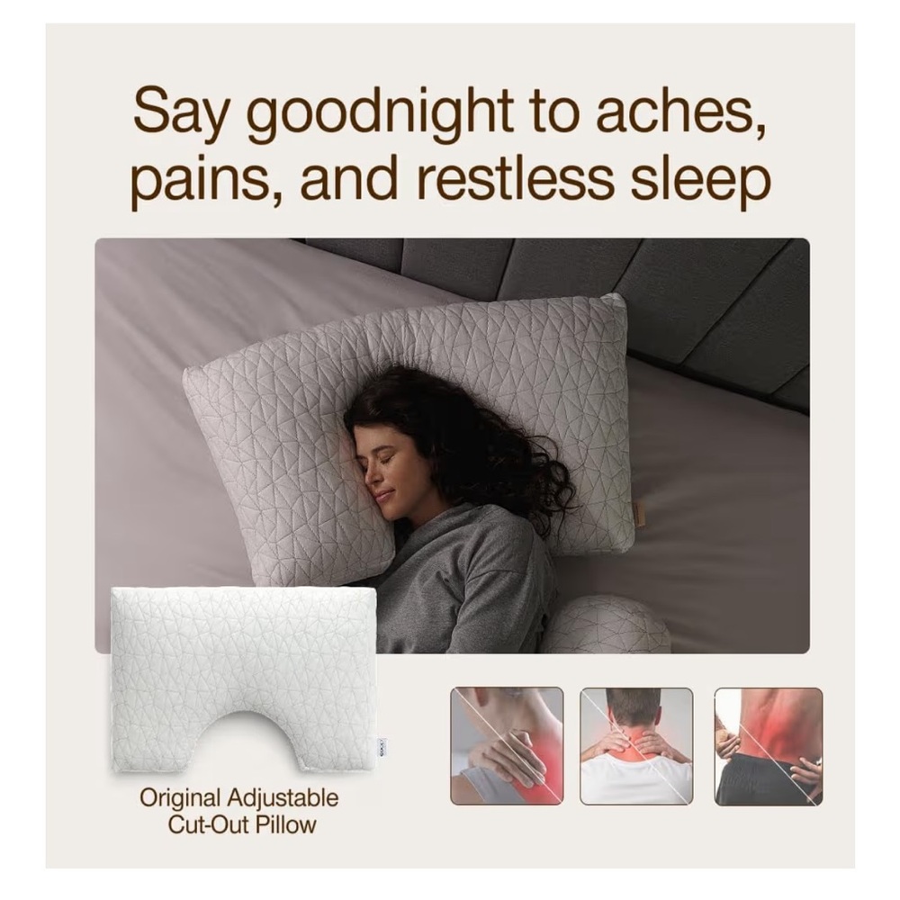 White Extra Oomph Memory Foam Pillow - Picture 4 of 11